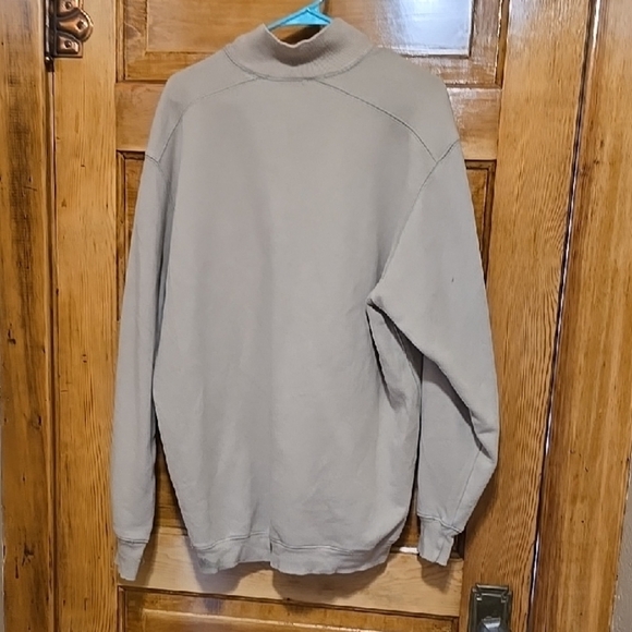 Roundtree & Yorke Men's Long Sleeve Tan 1/4 Zip-Up Sweater XL - Picture 4 of 4